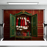 Lofaris Exquisite Cloakroom Santas Closet Christmas Backdrop